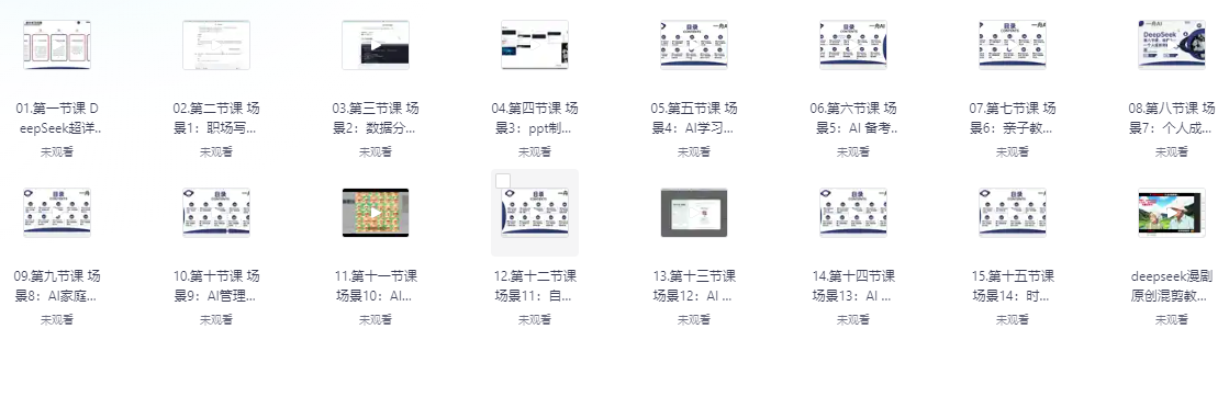 DeepSeek场景化实战训练营-烟花资源网